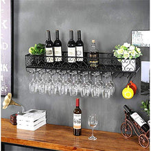 Vino portabottiglie supporto della cremagliera del vino ripiano in vetro Vino Wine Rack Rack Glass Hanging Calice cremagliera creativa del vino rosso Coppa Rack Capovolto Ristorante Ferro battuto rack