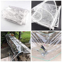MTYLX Telone Multiuso per Esterni ， Telo, Pvc Di Plastica 450G / ㎡ Telo Impermeabile Trasparente Resistente Alla Pioia, per Mobili da Giardino,Trasparente 0,3 Mm,(0,3 Mm) 1,5X2 M.