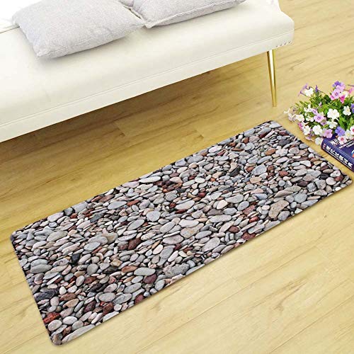 QZHYGE 1 pz/Modello di Pietra Lungo Tappetino casa Soggiorno Decorazione Tappeto Antiscivolo assorbenti Cucina stuoie zerbino Tappeto del Comodino