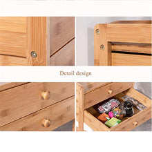 Comodino,Tavolino Laterale Camera da Letto Bamboo Cabina Armadio da Comodino, Tavolino Leggero, Tavolino da Tavolo Assemblato Comodino Ad Alta Gamba 3 Stili 6 Dimensioni (Color : D)
