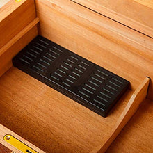 Scatola di Sigari Scatola Ad Alta capacità Umidificatore per Sigari Set per Fumatori di Alta qualità Scatola di Sigari Verniciata Tetto Apribile in Vetro Trasparente