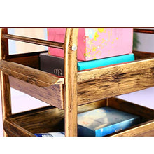 YIN YIN Carrello per Ripiani Cucina Rack Classic Ruota Mobile Multifunzione in Metallo Scaffale Soggiorno Camera da Letto 35X30X80cm Carrello a rulli (Color : Gold)