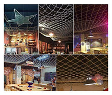 3 * 5m Scala Balcone Rete anticaduta Rete Protettiva Rete Protettiva Canapa Corda Rete Rete sicura for Bambini Retro Bar Soffitto Rete Appeso Vestiti Rete da Arrampicata Rete Corda 15 cm