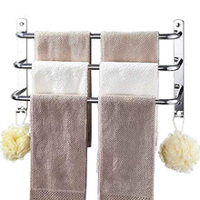 HONPHIER® Portasciugamani Muro Portasciugamani da Parete Porta Salviette da Bagno Acciaio Inox Portasciugamani Impermeabile Portasciugamano per Cucina (63CM, Cromo)