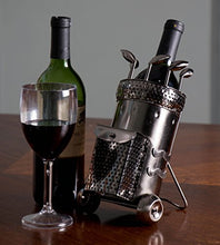 Clever Creations - portabottiglie in Acciaio Inox - Design di Alta qualità e Ampia Base Stabile - per Bottiglie di Vino Standard - Sacca da Golf