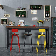 Sedia da bar in metallo Sgabello da bar retrò semplice Sgabello da bar in legno massello Caffè per il tempo libero Sgabello alto Soggiorno per la casa Sedia da pranzo con schienale alto A + (colore: n