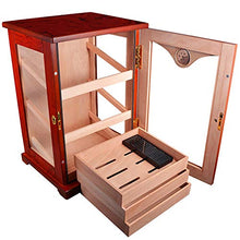 Zhongwei - scatola di sigari Armadietto per sigari - sigaro umidificatore di legno di sigaro scatola di sigari di legno di cedro umidificante armadietto idratante sigaro scatola di sigari di grande ca