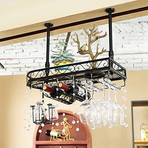 WGEMXC Wine Rack, Supporto Di Tazza, Porta Bicchiere Di Vino, Wine Rack Calice Holder/Upside Down Supporto Di Vetro Di Vino/Attaccatura Del Supporto Di Tazza/Attaccatura Del Supporto Di Alta Co