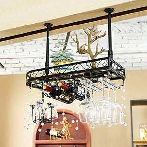 WGEMXC Wine Rack, Supporto Di Tazza, Porta Bicchiere Di Vino, Wine Rack Calice Holder/Upside Down Supporto Di Vetro Di Vino/Attaccatura Del Supporto Di Tazza/Attaccatura Del Supporto Di Alta Co