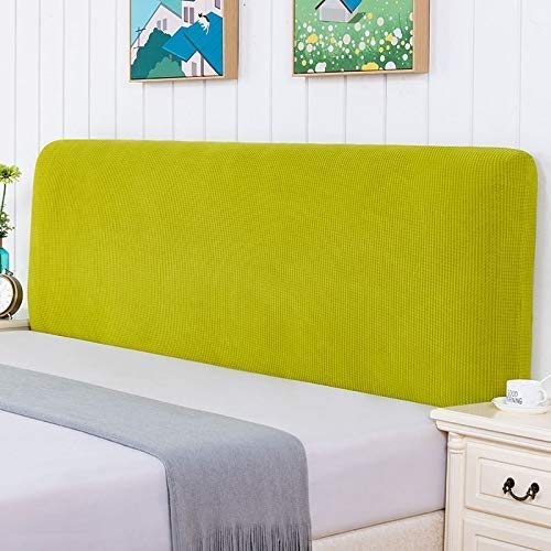 LANG ZI Copertura/Fodera per Testiera per Letto Copri Testata Letto 150/160/200 CM Matrimoniale/Singolo Premium Imbottita Elastica Copritestata Letto Velluto Protezione Anti-collisione Cuscino