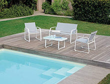 Gruppo Maruccia Salotto Quattro posti per Giardini Bar e Hotel Color Bianco arredo per Esterni Divano per Giardino mobili per Esterni