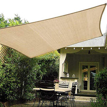 ZHAO Tenda parasole rettangolare da giardino Balkonund traspirante tessuto HDPE idrorepellente e antivento protezione solare 3 x 3 m (dimensioni: 5 x 5 m)