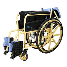 Carrozzine Semoventi, Transit Portatile Travel Self-Style, Old Man Pieghevole Lega di Alluminio Cuscino Oxford Traspirante Pu Bracciolo Impermeabile Schienale Pieghevole Luce A