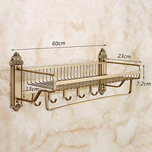 SWNN Bathroom Shelves Portasciugamani Antico Scaffale Portasciugamani Vintage Imitazione Rame in Stile Europeo