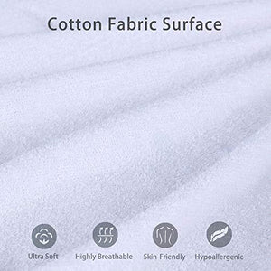 Amazon Brand - Umi Coprimaterasso impermeabile a cinque lati,Traspirante, Anallergico,Cotone - 180x200cm