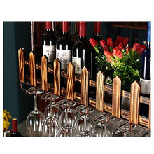 YWYW Portabottiglie in Legno massello Stile Americano Porta Calice Creativo per Bar KTV Home Porta Bicchiere da Vino Rosso sospeso (Dimensioni: 60 * 20 cm)