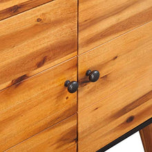 vidaXL Credenza in Legno Massello di Acacia Comò Madia Armadietto Cassettiera