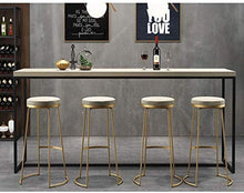 WZX Sgabelli da bancone da Cucina Sedia da Bar per casa Sgabello da Bar con Struttura in Metallo Sedile in PU Sedia da Colazione Seggiolone 45 cm / 46 cm / 47 cm Sedia Sgabello da Cucina Semplice