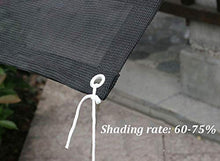 CXF Rete ombreggiante, 75% Nero Sunblock Ombra Panno Formati Multipli Resistente ai Raggi UV Ombra reticolato frangivento Tessuto di Maglia Tarp Bordo Taped (Size : 2x5m)