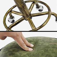 GYPPG Sedia di Bellezza con Sollevamento Rotante a 360 °, Stile Industriale Sgabello per Trucco Sgabello in Pelle PU Ferro Art Sgabello Rotondo Sgabello Rotondo Sgabello da Bar retrò Sga