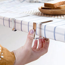 Mollette fisse per tovaglia, regolabili e in acciaio inox, per tovaglie, feste, picnic, 12 pezzi