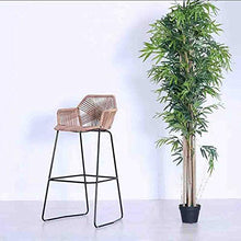Zhangmeiren Sedia di Vimini Seggiolone Sgabello da Bar Reception Seggiolone in Rattan for Il Tempo Libero Balcone Sedia Sedia da Bar