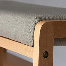 YANG di Legno Solido del Pattino tormenta Cambio di Scarpe Panca Imbottita poggiapiedi Bagagli Petto Guardaroba Dressing Table Sgabello ottomano Carico Massimo 250kg, 80 × 33 × 46 Centimetri