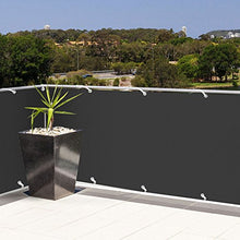 UISEBRT - Copertura per balcone in PVC, protezione per la privacy, per il balcone o per la recinzione del giardino, protezione dal vento e dal sole, impermeabile