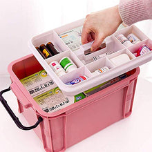 SUMMER HOME Kit di Pronto Soccorso per Uso Domestico PP Pill Organizer per la Scatola di immagazzinaggio della Medicina di Viaggio per Ufficio