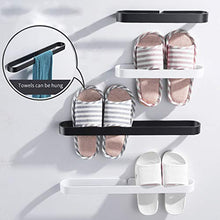 Liawei - Porta asciugamani in alluminio, senza forature, con colla, porta asciugamani da bagno, cucina