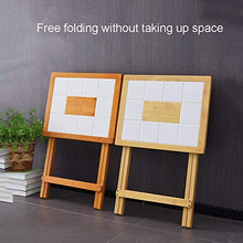 N/Z Living Equipment Tavolino da caffè Tavolino in Piastrelle di Ceramica Desktop 53 X 42 cm Pieghevole e Quadrato Luminoso Bistrot Laterale per Patio Giardino Soggiorno Tavolino da Esterno B