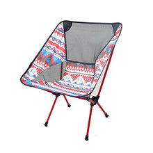 Oeternity Sedia Pieghevole Portatile da Esterno Ultra-Leggero, Portatile, Traspirante E Confortevole, Molto Adatto per attività All'aperto, Campeggio, Escursionismo, Picnic, Pesca,Rosso