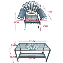 LXLH Panca da Giardino Panchina Panchina da Balcone Panchina da Esterno, Panchine Decorative per terrazza da Giardino, Sedia per Il Tempo Libero con Schienale e braccioli, può ospitare Persone /