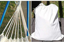 Altalena da esterno Amaca da appendere in tela bianca Altalena da patio Altalena da viaggio Portatile da campeggio all'aperto da campeggio Escursionismo - Capacità di 550 libbre Comfort Durata