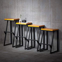 XIN CHANG LWH Sgabelli da Bar, seggiolone in Legno massello Sgabello ad Alto Sgabello for la Colazione Bar con bancone da bancone con poggiapiedi con poggiapiedi (Size : 65CM)