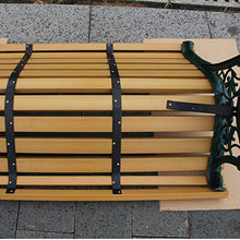 Panchine da giardino da esterno, panchine in ghisa, panchine da giardino anticorrosivo con schienale in legno massello 2-3 posti, poltrone da giardino per terrazze, per prati e di passaggio