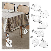 Clip per tovaglia decorativa 1pcs Nuovo tovaglia Pesi Pendente in acciaio inox Acciaio inossidabile 2.4mm Addensare Foglie di fiori Forma Tavolo antivento antiruggine per la festa nuziale pic-nic a ca