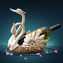 LHQ-HQ Bottiglia di Vino Wine Rack Rack Domestica Environmental Protection Resina Wine Rack Swan Bottiglia di Vino Shelf Decoration personalità Creativa Wine Rack