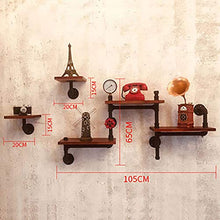 MoDi Wine Rack Retro Style Industriale Tubo di Acqua a Parete Vino Rack