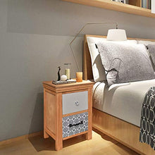 FAMIROSA Cassettiere 2 Pezzi 34x34x46 cm in Legno Massello