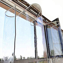 Impermeabile Trasparente Telone,A Prova di Vento Tenda da Balcone in Plastica per Esterni,PVC Vetro Morbido Film Telo,Isolante,Antipolvere,Antipioggia,Teloni Copertura per Piante(2.4x6m/7.9x19.7ft)