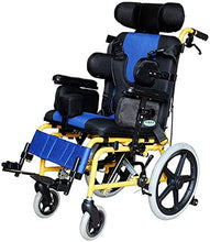 Sedia A Rotelle Regolabile, Leggera, Medica, Ergonomica, Mezza Sdraiata, Sedia A Rotelle, Sedia A Rotelle Multifunzionale per Paralisi Cerebrale, Sedia A Rotelle per Bambini, Bambini Disabili, Adulto