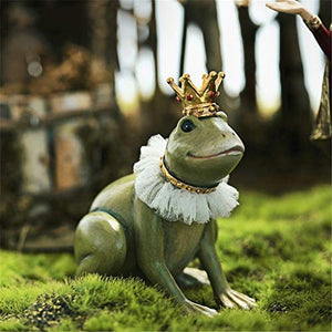 SDHUA Cartoon Anime Scultura Rana Principe Principessa Decor Fata Resina Statua Artigianato Arredamento Casa Soggiorno Arredamento Camera dei Bambini