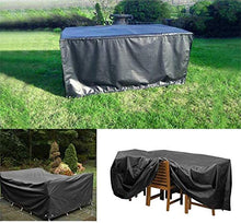 DIELUNY - Set di coprisedili per mobili da giardino, 330 x 220 x 90 cm, impermeabili, per mobili da giardino, set di mobili