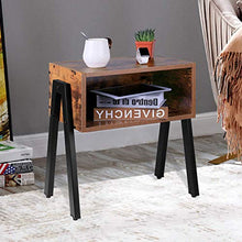 Leader Accessories Set 2 Comodini Camera da Letto Vintage Industriale Tavolini Lato Divano da Salotto Portaoggetti Rustico 43 * 30 * 49 cm cm