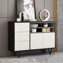 AWYJ Credenza Governo di immagazzinaggio Cupboard Buffet Server Credenza Credenza in Piedi Bagagli Petto Pranzo Cabinet Tavolo Console (Color : White, Size : 100x40x93cm)