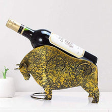 YVX Clip per Bottiglia di Vino Pavone Creativo Gatto Portabottiglie per Vino Decorazione Moderna Semplice personalità Portabottiglie per Vino Armadietto del Vino Ornamento-Rinoceronte