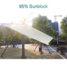 Telo Ombreggiante, Paralume in Tessuto 95% Sunblock Net - Maglia in Tessuto Resistente ai Raggi UV Cachi for pergola/tettoia/Ponte/Sole pomeridiano (Size : 3m x 6m)