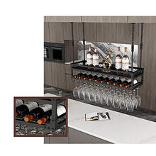 JHGJBJ Appendere cremagliera del Vino, Robusta e Doppio soffitto Titolare attaccatura Calice Ferro Stabile, Il Braccio può Essere regolata da Altezza 30-60cm (Size : 100x30x50cm)
