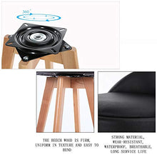 bdb Set di 2 Sgabelli da Bar for La Casa ， Sgabello Alto da Cucina Moderno con Superficie della Sedia in Pelle Bovina ， Sedie da Bar Girevoli A 360 ° mobilia (Colore : Black-Chair Frame 2-80cm)